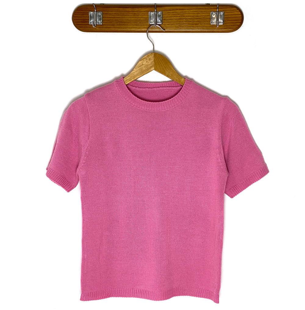 반팔 티셔츠 핑크 색상 이미지-S3L10